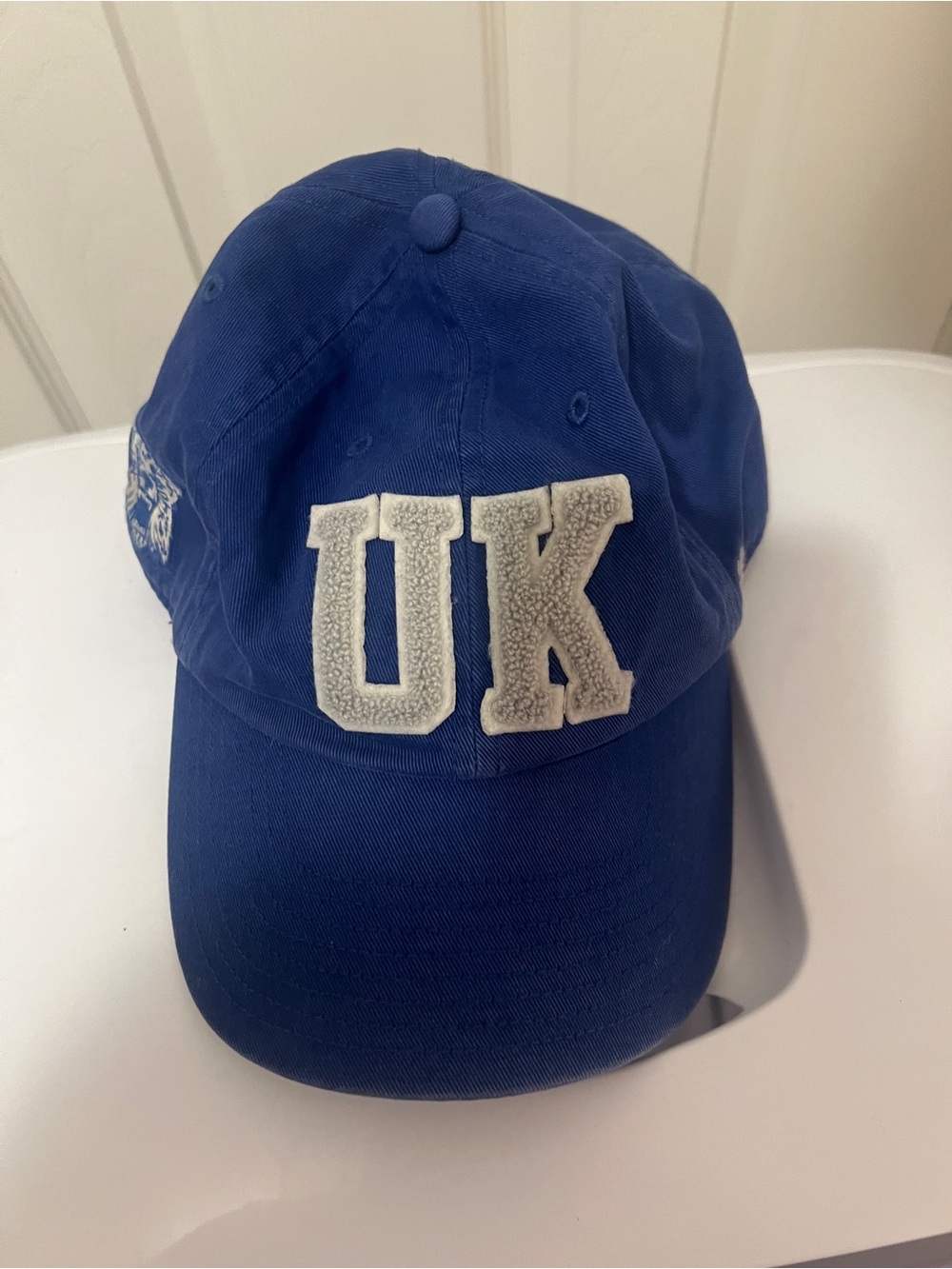 Blue 'UK' Cotton Baseball Cap